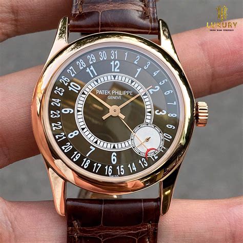 đồng hồ patek philippe 6000r|Đồng hồ Patek Philippe Calatrava Vàng hồng 18K 6000R.